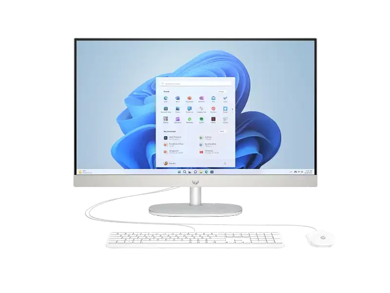 1 HP AIO 27-CR0075D Ci7 1355U 16GB 512GB SSD 27 FHD IPS TOUCH WIN11 HOME WHITE 1 YEAR - Image 1
