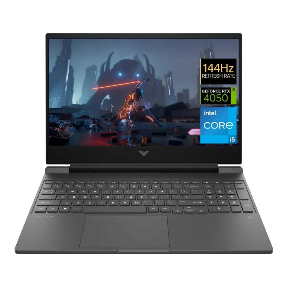 1 HP Victus 15-FA2082WM Intel Core i5-13420H 16GB RAM 512GB SSD RTX 4050 6GB 15.6" Full HD Gaming Laptop Windows 11 Mica Silver - Image 1