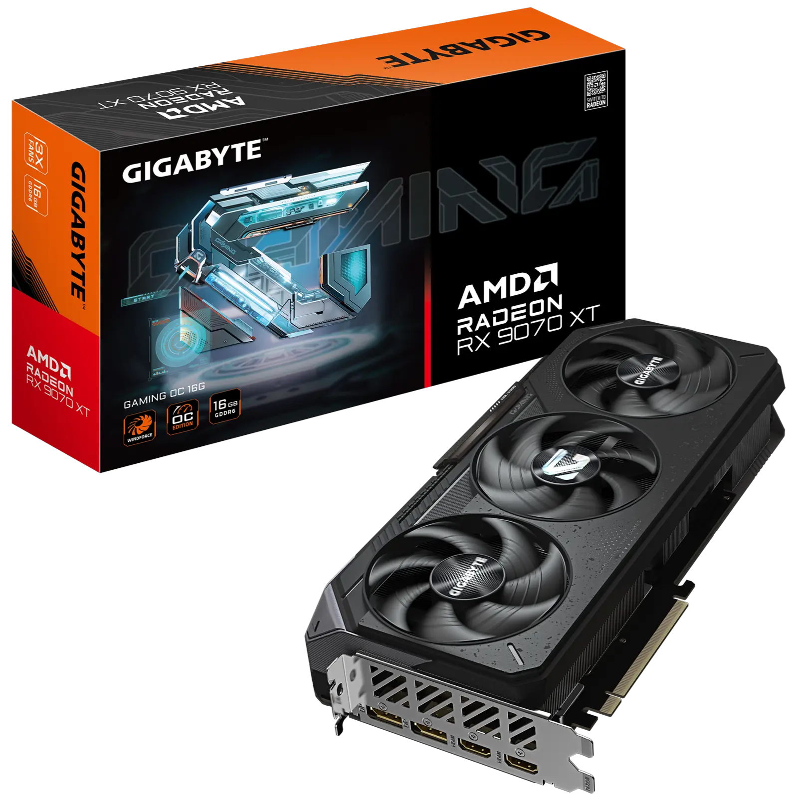 a GIGABYTE AMD RX 9070 XT 16GB GAMING 256BIT GDDR6 - Image 1